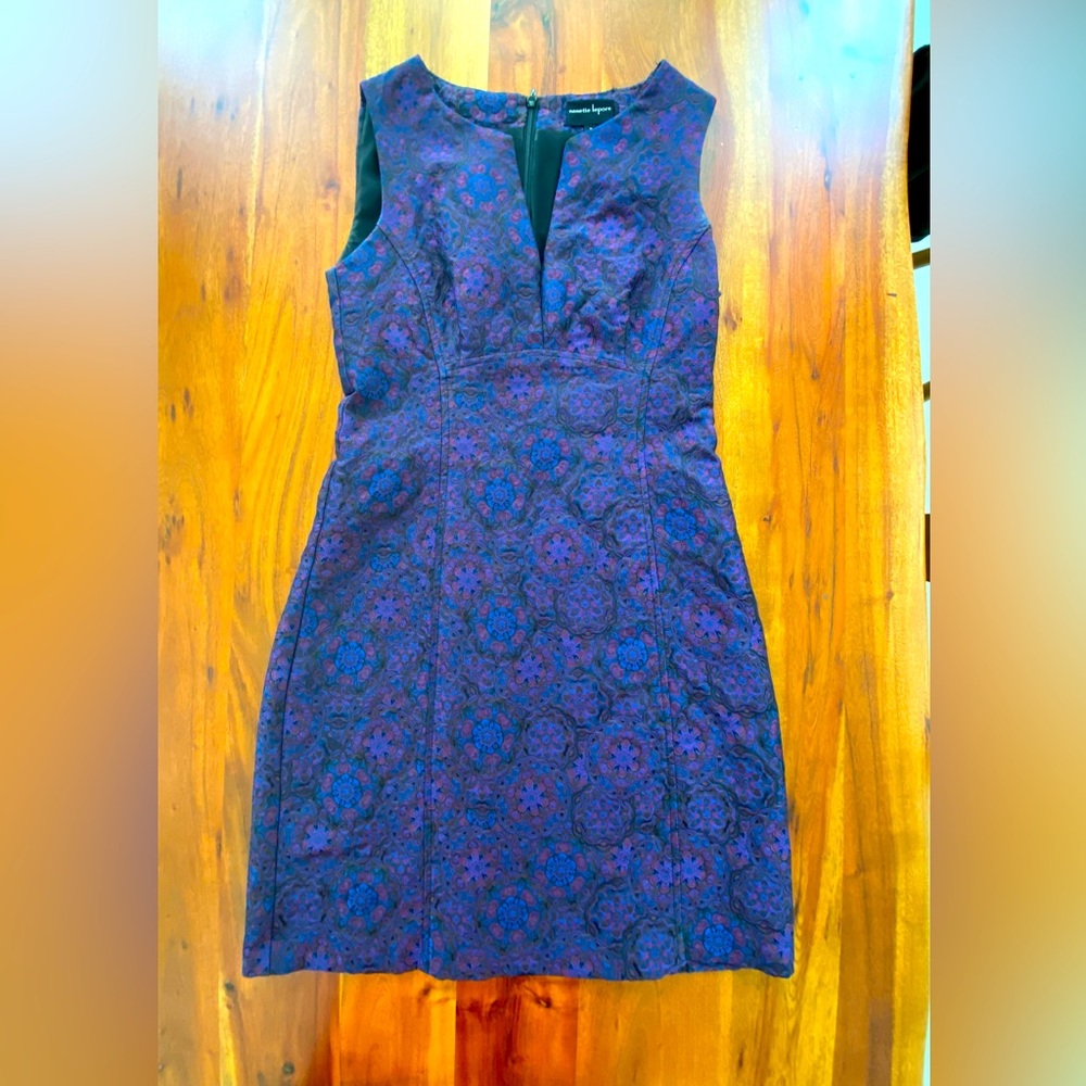 Nanette Leopore Purple Floral Dress Size 2